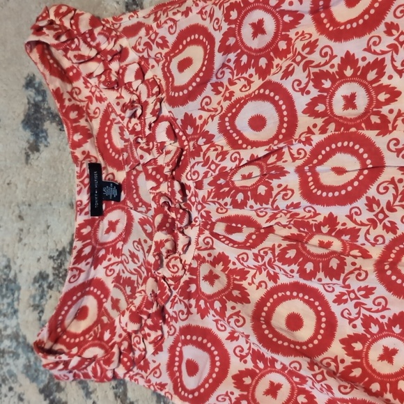 TOMMY HILFIGER TANK TOP Red Large summer Like new - Picture 2 of 4